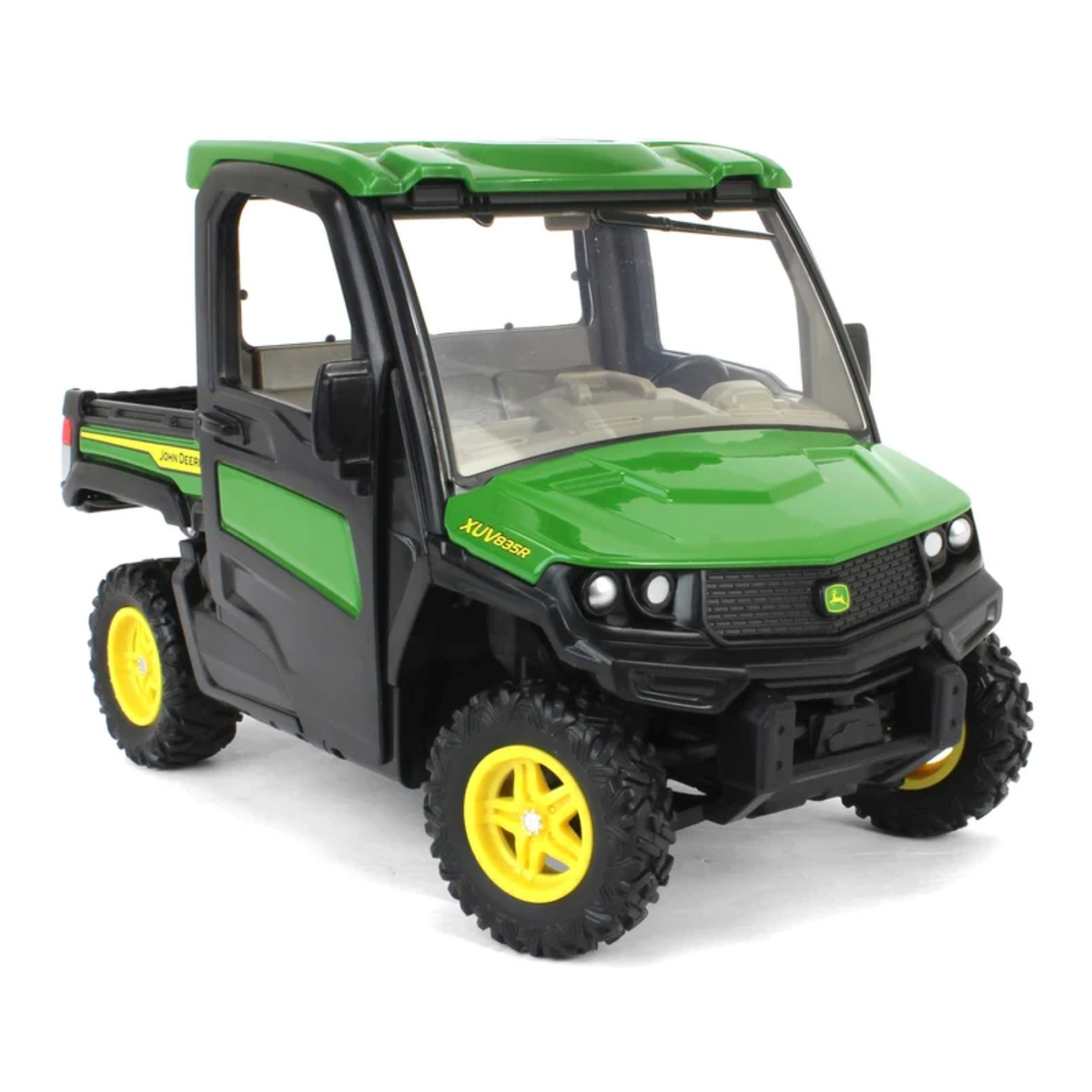 TOMY John Deere 1/16 XUV835R Gator with Working Dump Box & Opening Tailgate