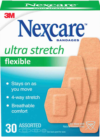 Assorted flexible bandages with ultra stretch and breathable comfort in Health & Beauty under $50 collection
