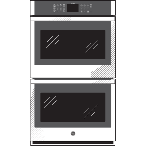 GE® 30" Smart Built-In Self-Clean Double Wall Oven
