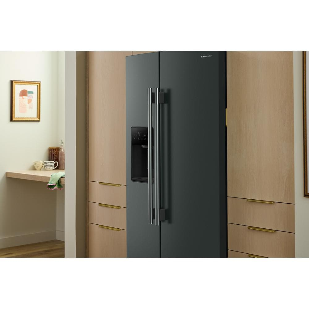 20.8 Cu. Ft. Counter-Depth Side-by-Side Refrigerator with Exterior Ice and Water Dispenser in Juniper