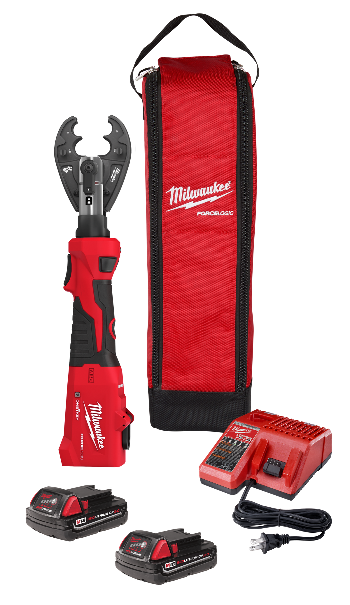 Milwaukee M18™ FORCE LOGIC™ 6T Linear Utility Crimper Kit w/ O-D3 Jaw