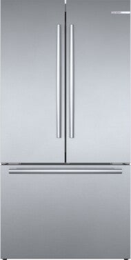 800 Series, French Door Bottom Mount Refrigerator, 36_IN, Brushed steel