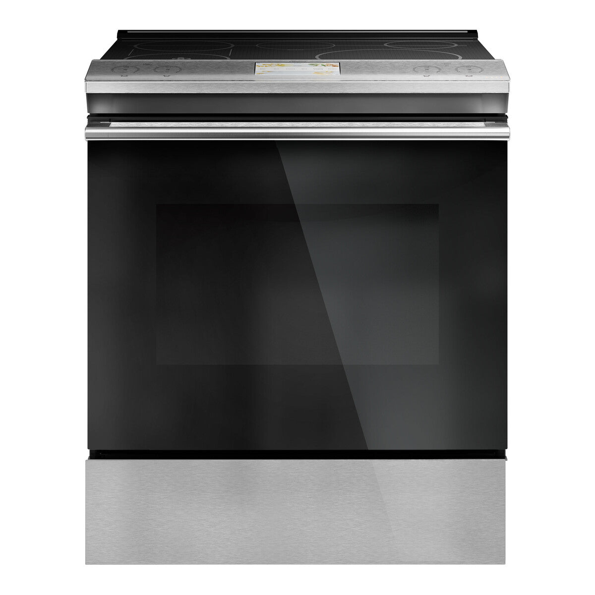 CAFÉ™ 30" Smart Slide-In, Front-Control, Induction and Convection Range with In-Oven Camera in Platinum Glass