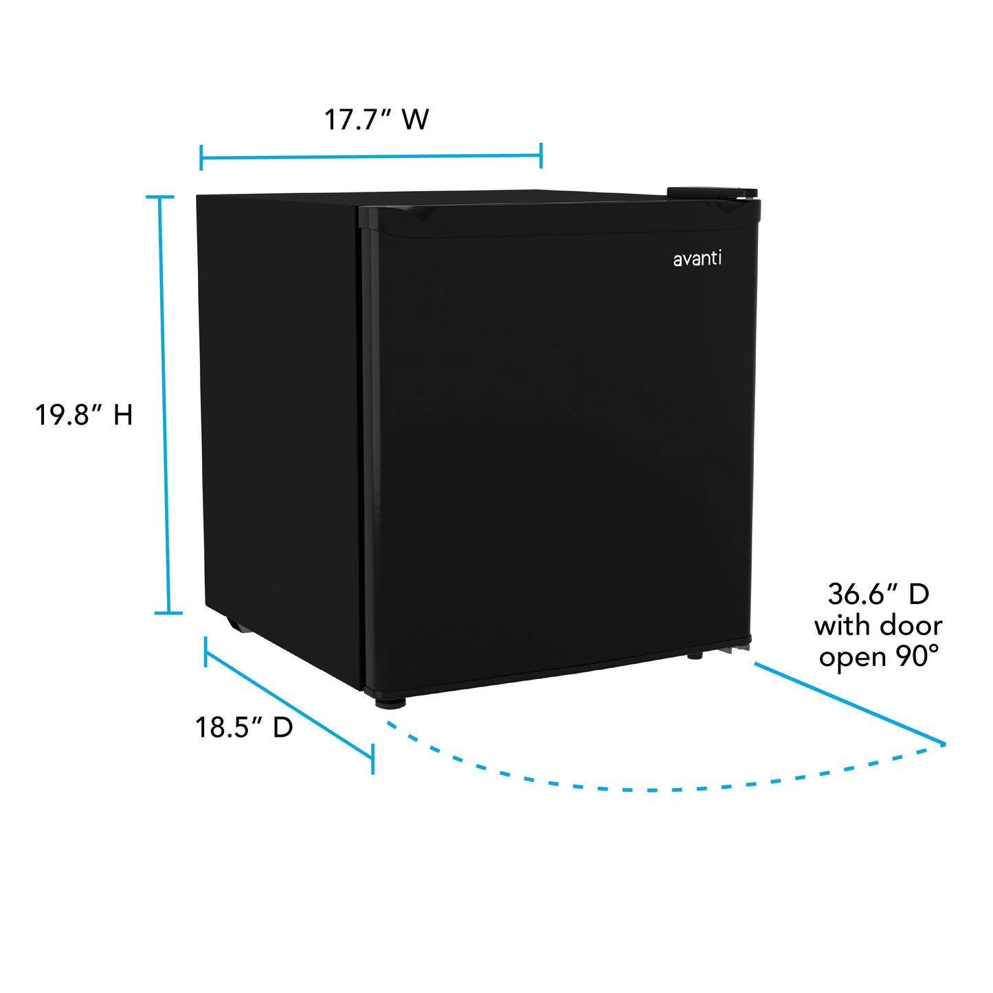Avanti 1.6 Cu. Ft. Compact Refrigerator - Black
