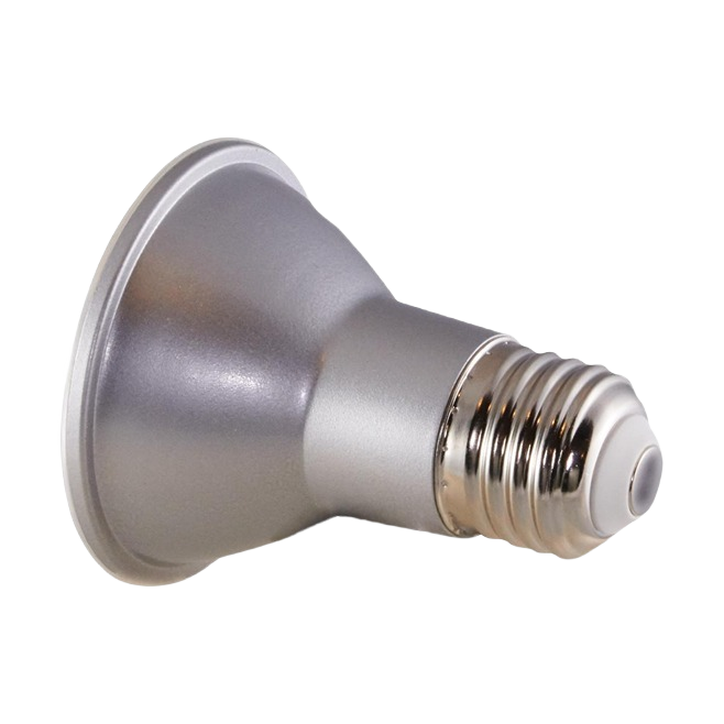 6.5 watt warm white LED PAR20 floodlight bulb with standard screw base for lighting and home improvement projects