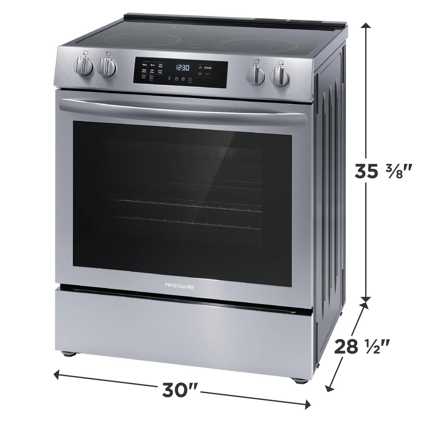 30" Front Control Electric Range