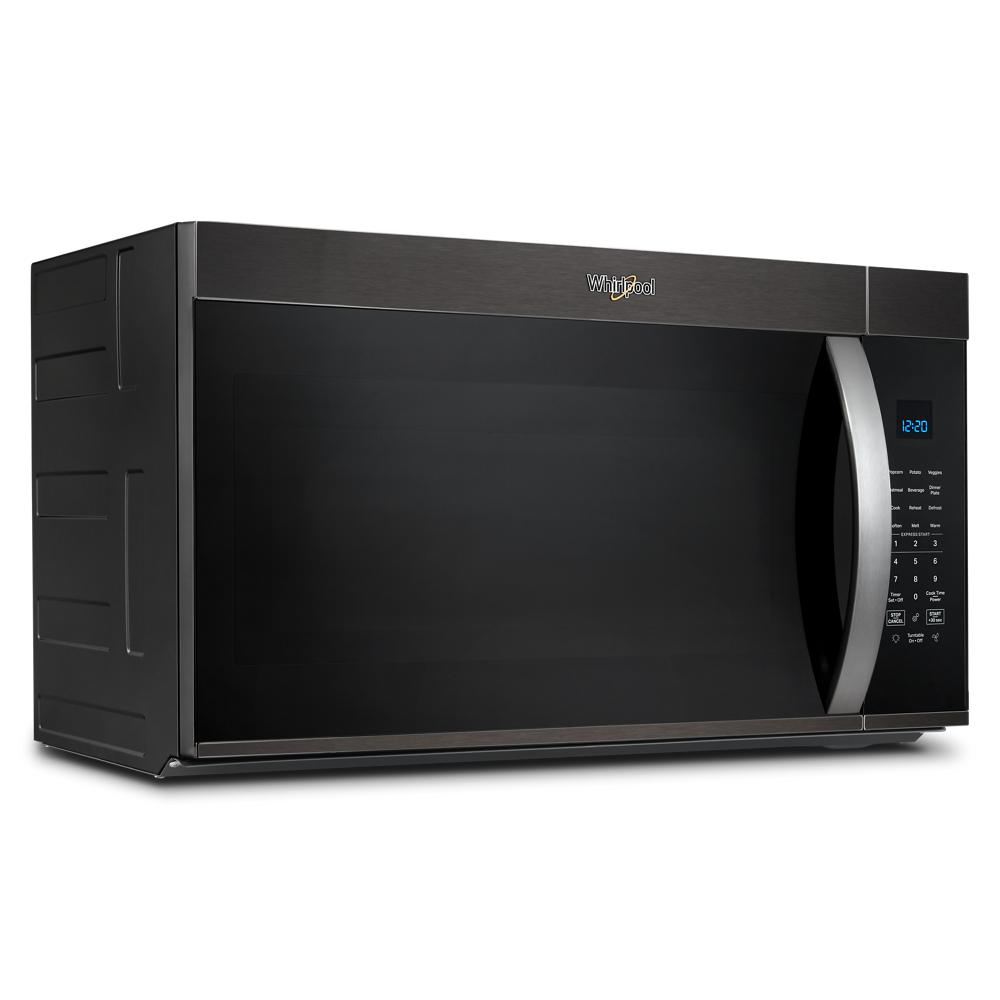 Black over the range microwave with sensor controls and digital display in Microwaves at Hartville Hardware