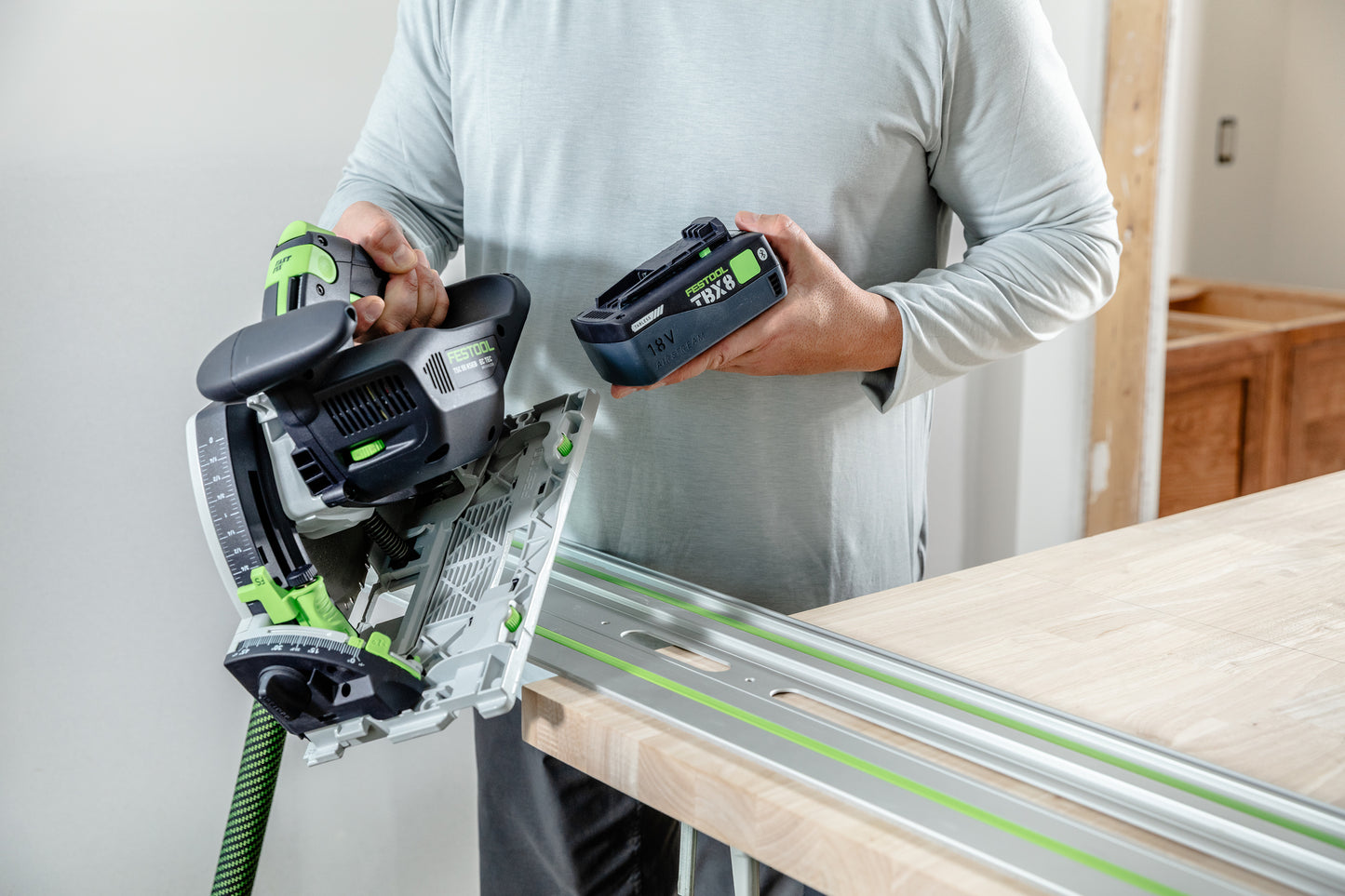 Festool 577991 Cordless Track Saw TSC 55 KSEB-Basic