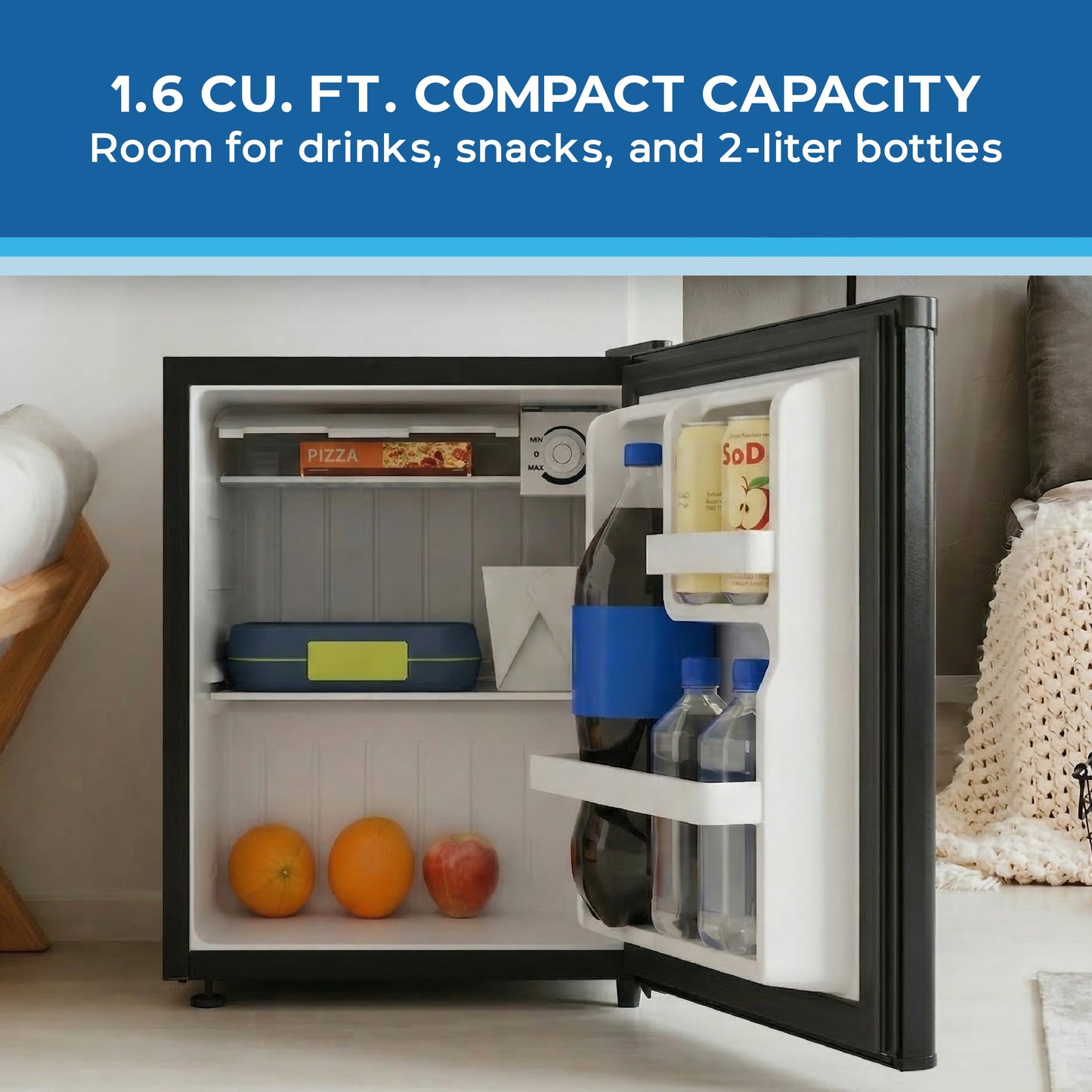 Avanti 1.6 Cu. Ft. Compact Refrigerator - Black