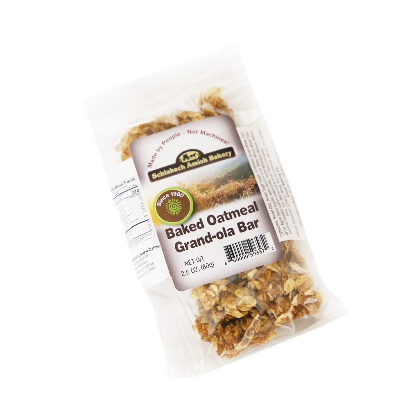 Individually wrapped baked oatmeal granola bar with nuts and cinnamon in food and beverage under $25 collection