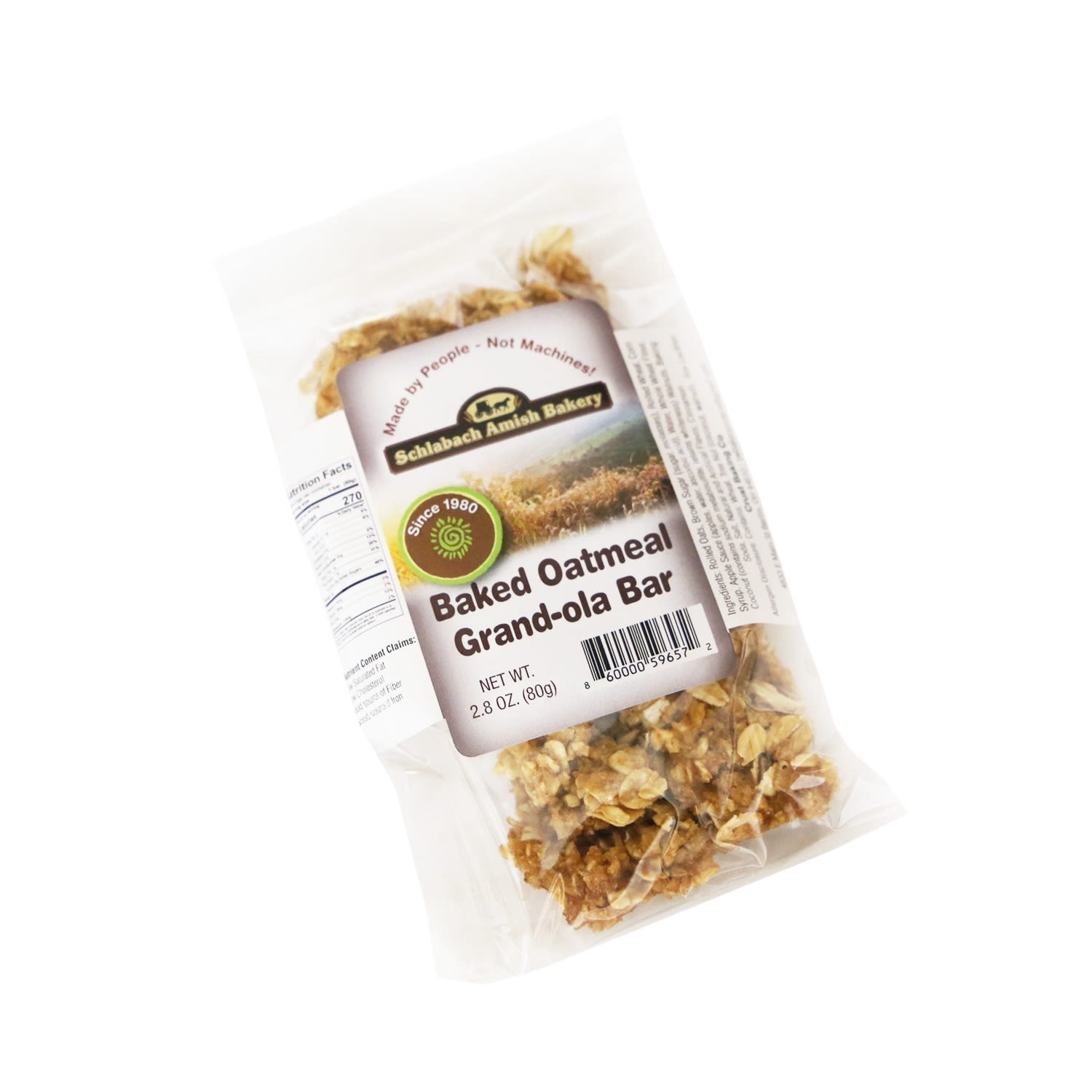 Individually wrapped baked oatmeal granola bar with nuts and cinnamon in food and beverage under $25 collection