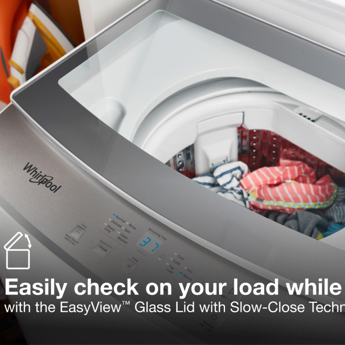 1.6 cu.ft Electric Stacked Laundry Center 6 Wash cycles and AutoDry™