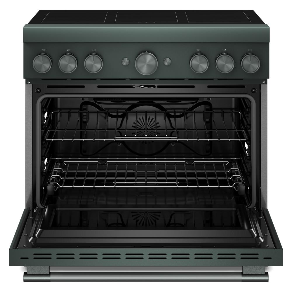 36-Inch 6-Element Induction Freestanding Commercial-Style Range with Air Fry