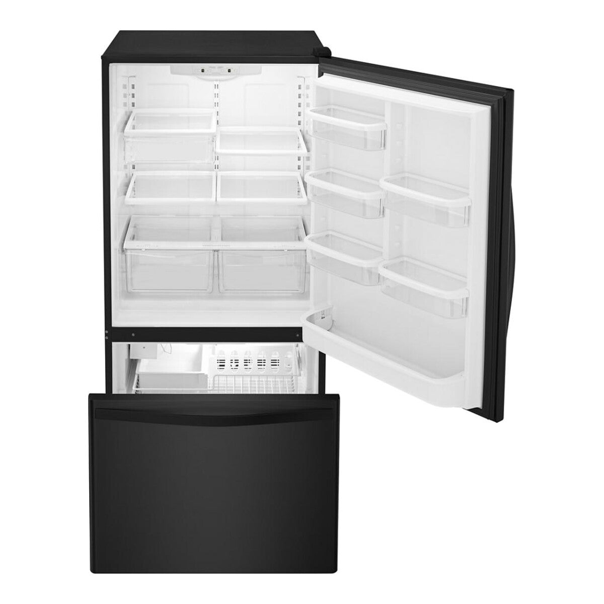 33-inches wide Bottom-Freezer Refrigerator with SpillGuard™ Glass Shelves - 22 cu. ft