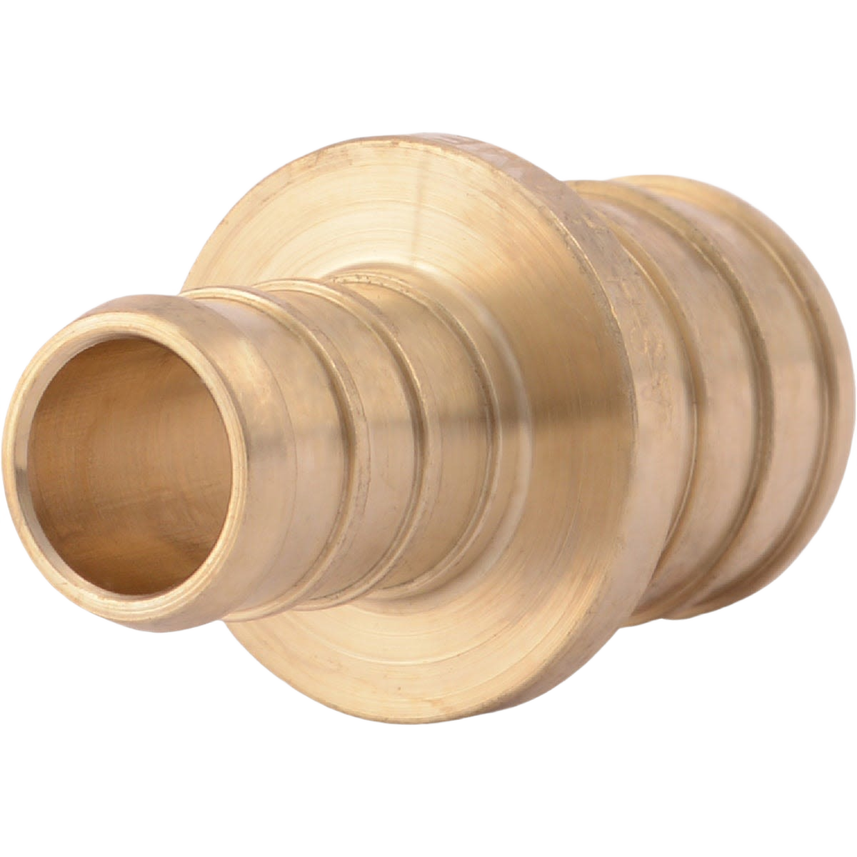 Brass coupling with dual barb connectors for PEX tubing in plumbing and pipes & fittings under $50 collection