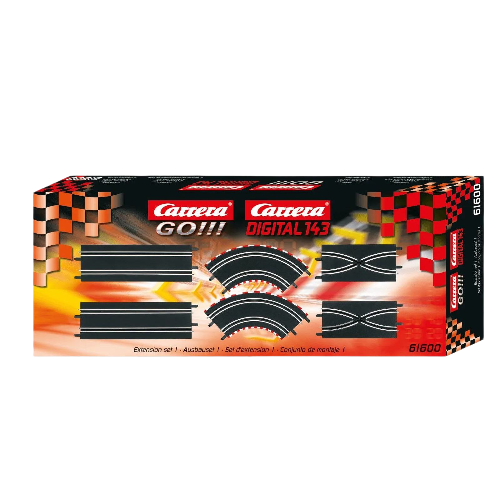Carrera GO!!! track extension featuring curve and lane change pieces for Vehicles & Remote Controlled Toys and Carrera collections