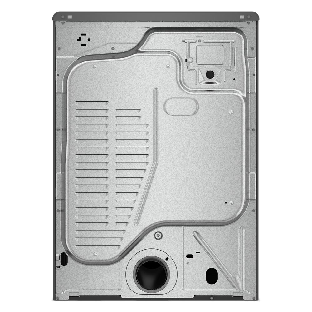 Rear view of metal panel housing vent and electrical connections for electric dryer in Appliances and Dryers collections