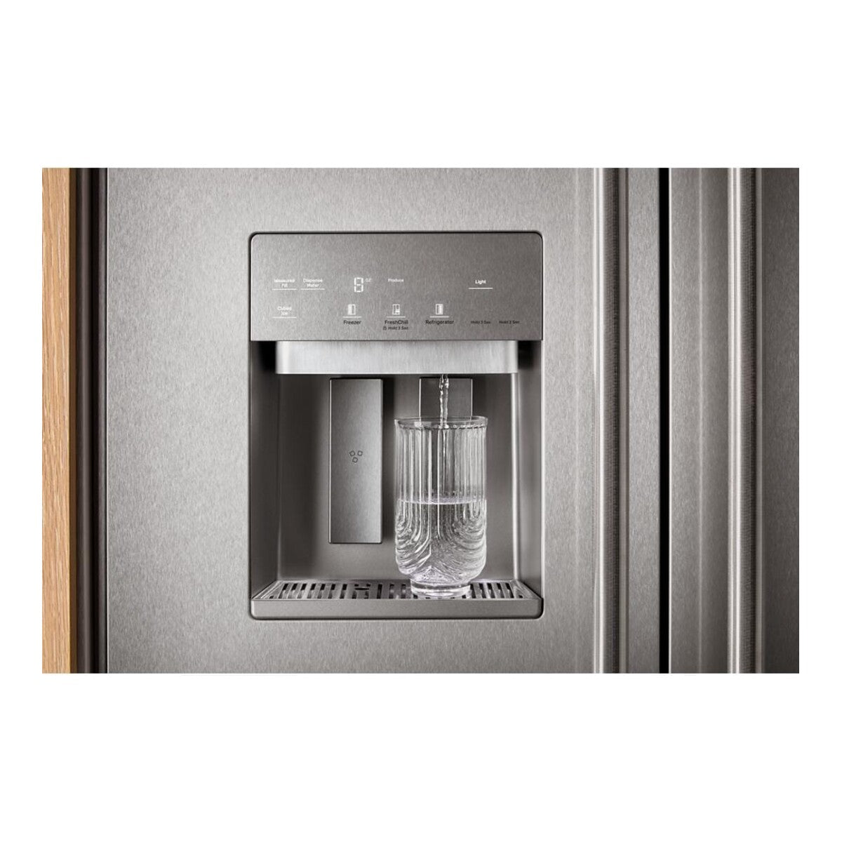 25.1 Cu. Ft. 42-Inch Built-In Side-by-Side Refrigerator with Exterior Water and Ice Dispenser with Measured Fill in PrintShield® Stainless Steel