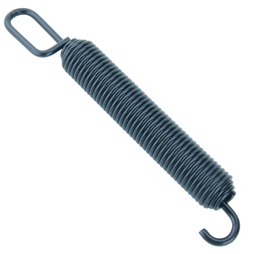 Black extension spring with loop and hook ends for John Deere parts and hardware in the Under $50 collection