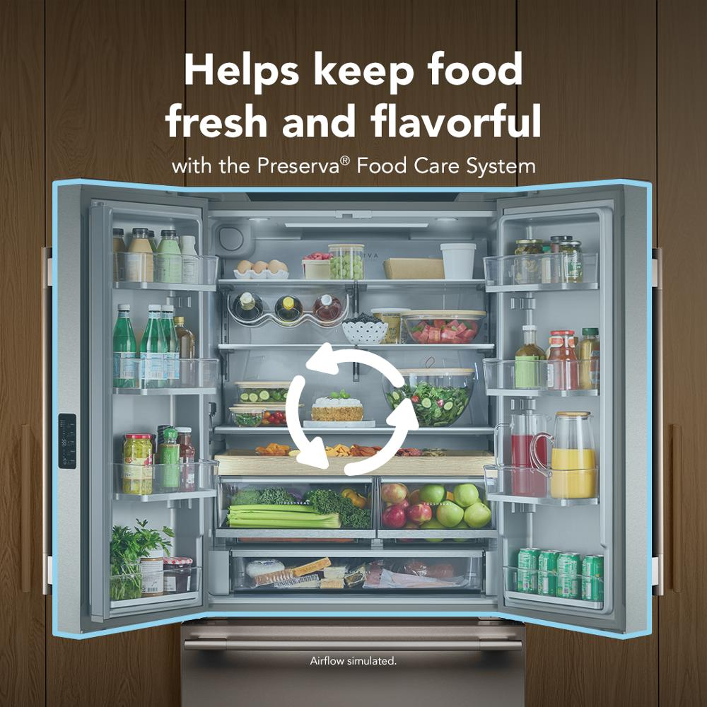 24 Cu. Ft. 36-Inch Counter-Depth French Door Refrigerator with Internal Water Dispenser in Juniper