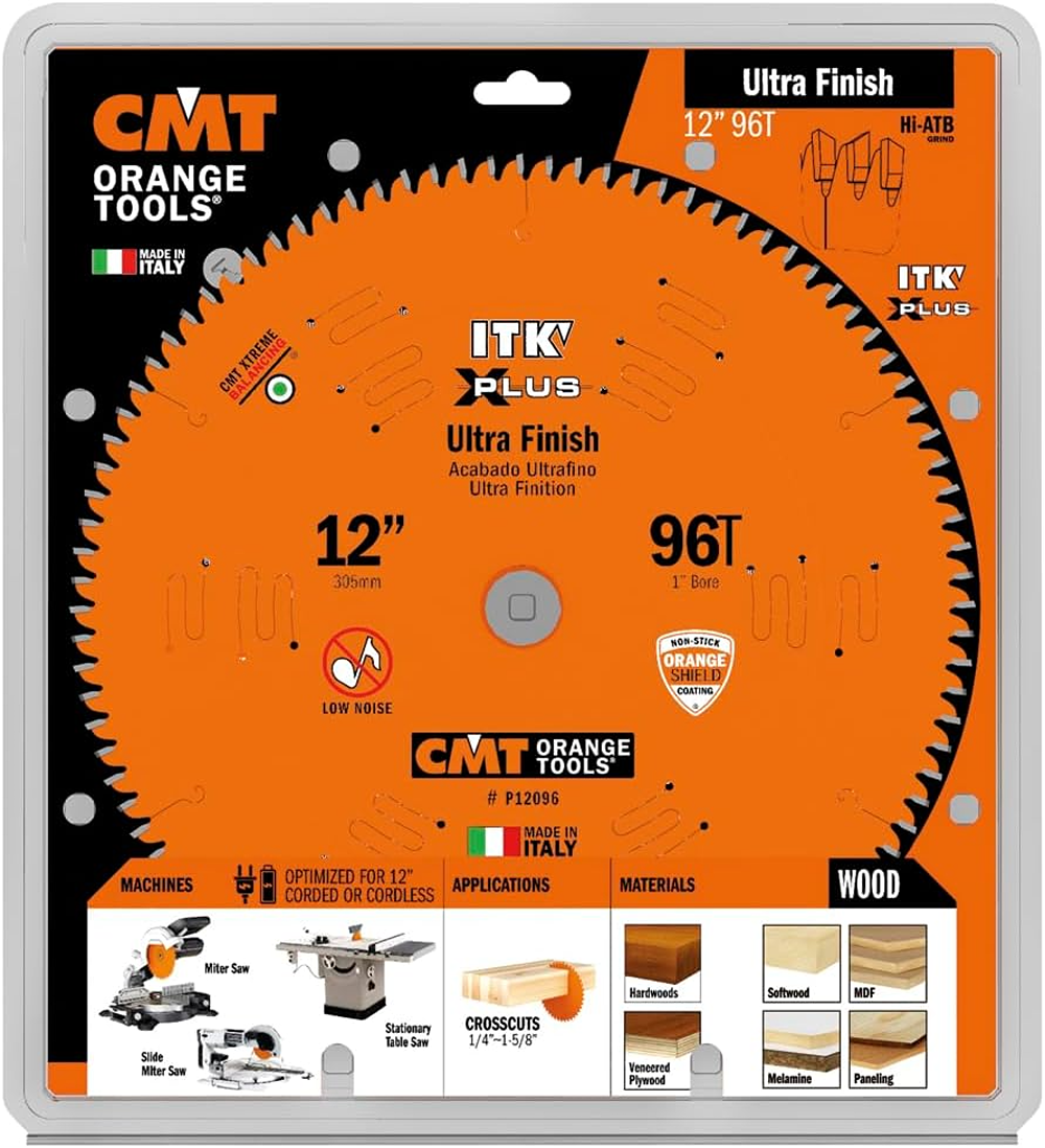 CMT Orange Tools 12" 96T Itk-Xplus® Ultra Finish Saw Blade