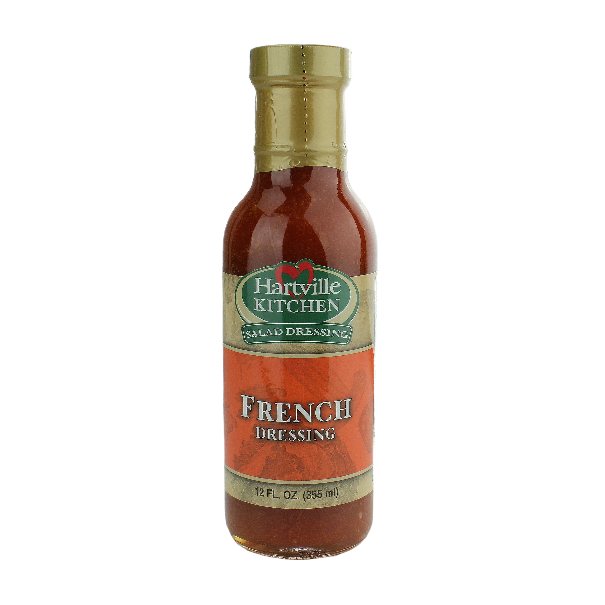 Bottle of Hartville Kitchen French Dressing, 12 oz, sweet and tangy salad dressing in Food & Beverage collection
