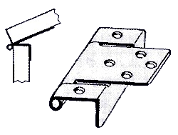 Metal no mortise lid hinge with multiple screw holes for cabinet and furniture applications in home improvement projects