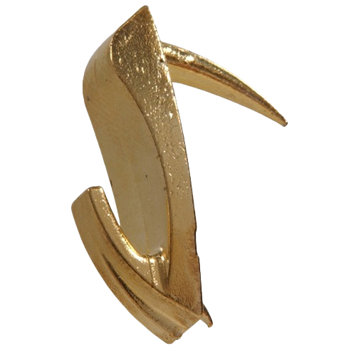 Large brass and stainless steel picture hook for drywall hanging in hardware and fasteners collections under $50