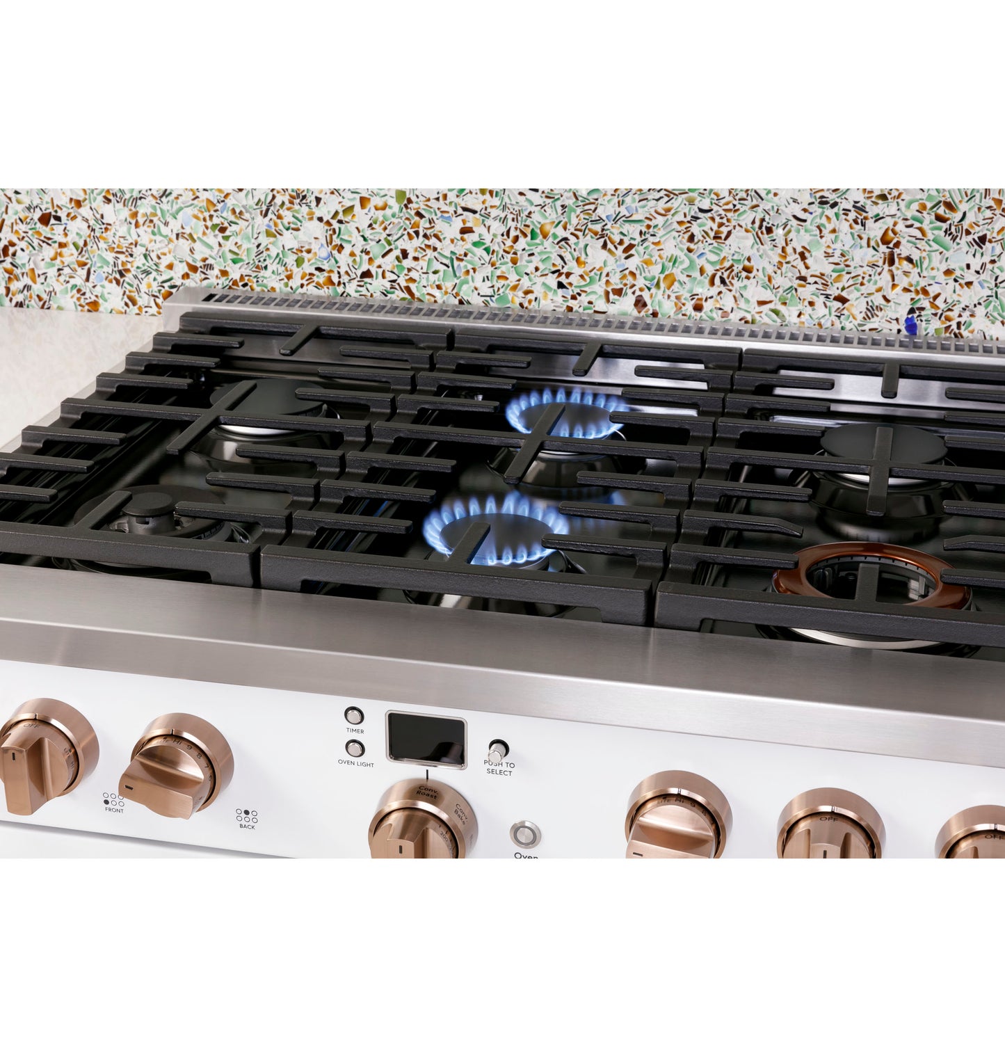 CAFÉ™ 36" Smart Dual-Fuel Commercial-Style Range with 6 Burners (Natural Gas)