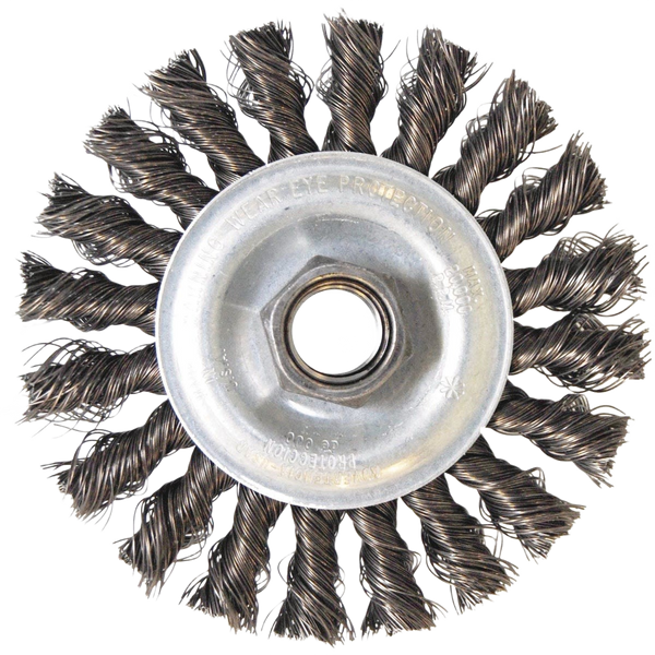 Weiler Brush Vortec 4 In. Twist Knot Wire Wheel Grinder