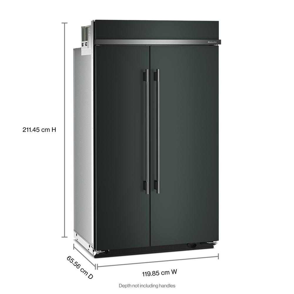 30 Cu. Ft. 48" Built-In Side-by-Side Refrigerator with Platinum Interior