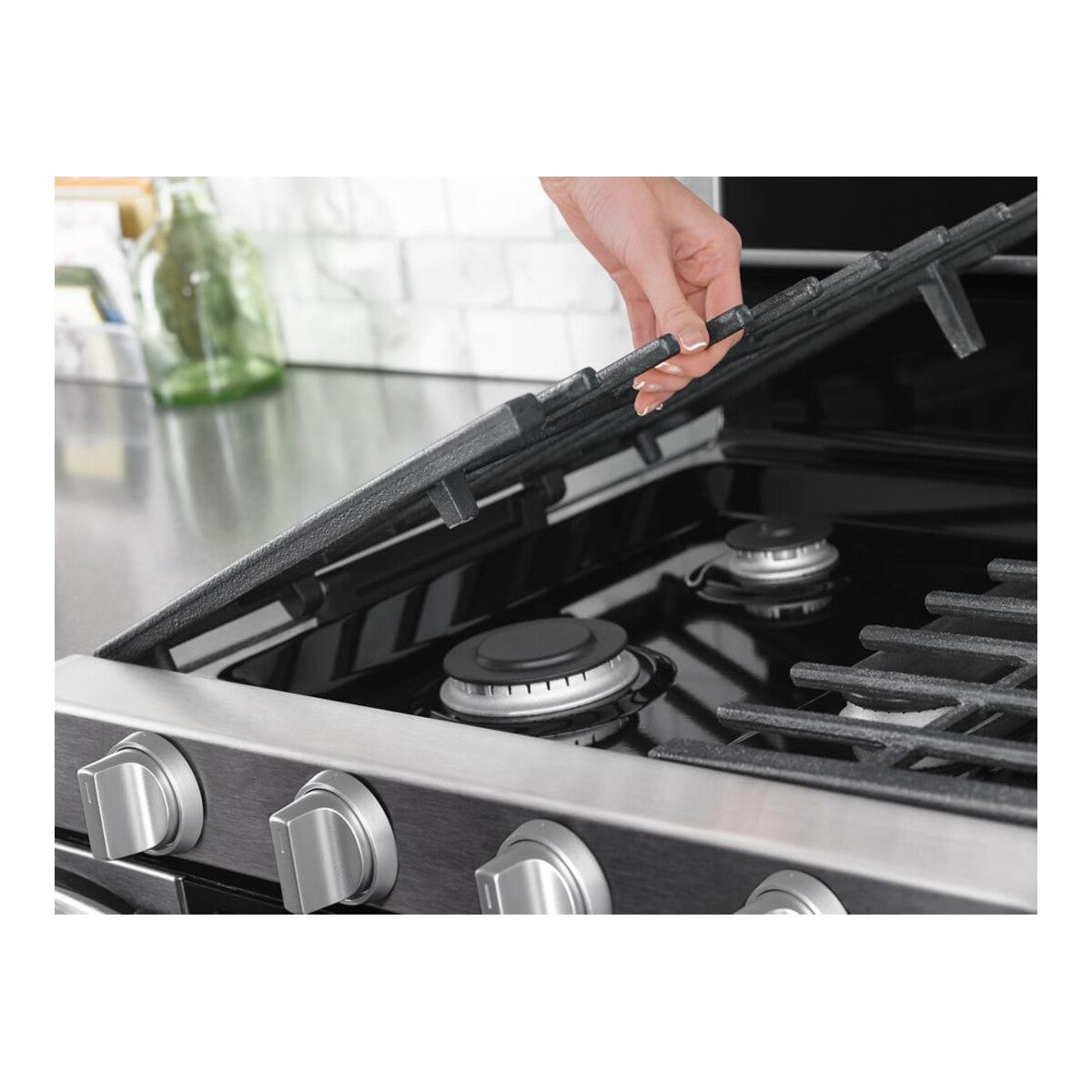 6.0 Cu. Ft. Gas Double Oven Range with EZ-2-Lift™ Hinged Grates