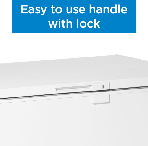 10 Cuft Chest Freezer, 2 Baskets, Up Front Temp Control, 5 Yr Warranty