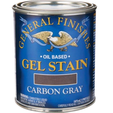 General Finishes Carbon Gray oil-based gel stain can for wood finishing in stains and sealers collection under $50