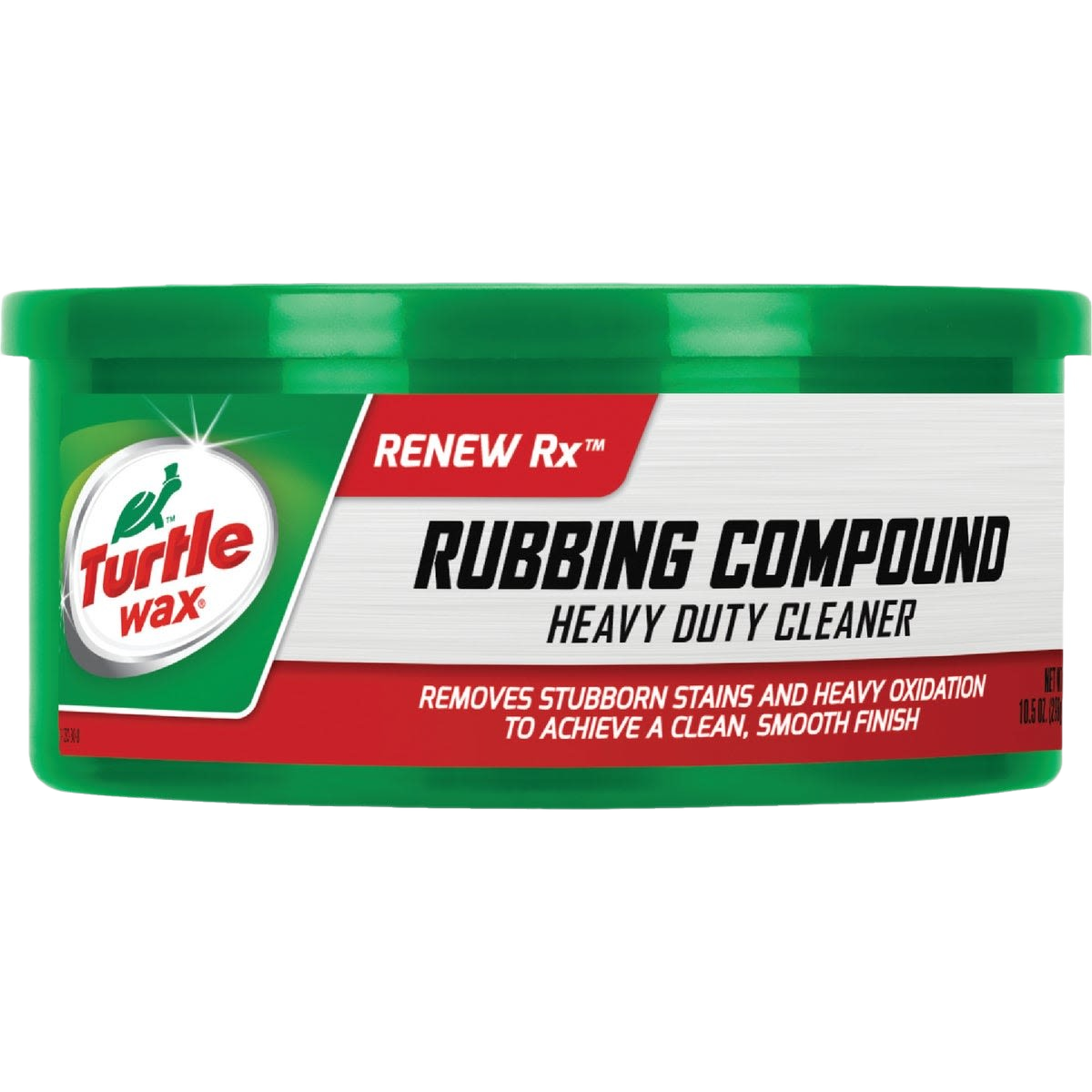 Green container of heavy-duty paste rubbing compound for automotive cleaning in under $50 or tools collections