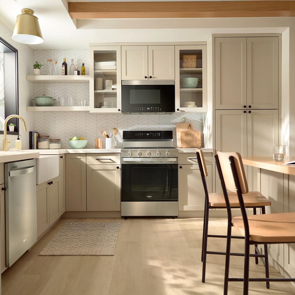 Air Fry Over- the-Range Oven with Flush Built-in Design