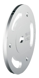 Pair of chrome mounting plates for grab bars designed for bathroom safety and accessibility under $50 collection