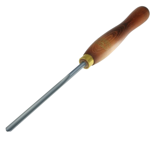 Woodturning spindle gouge with polished wooden handle for detailed woodworking in Crown Tools and Woodworking Tools collections