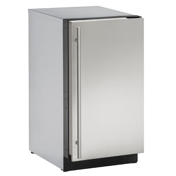 Stainless steel undercounter appliance for kitchen use, part of refrigerators and home appliance collections