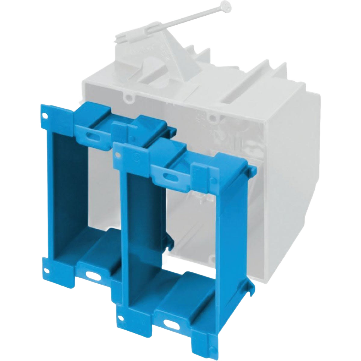 Blue multi-gang box extension for electrical outlets in under $50 home improvement and electrical fittings collections