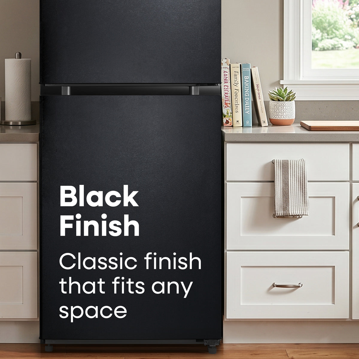 Element Electronics 18.1 cu. ft. Top Freezer Refrigerator - Black, ENERGY STAR (ERT18CSEB)