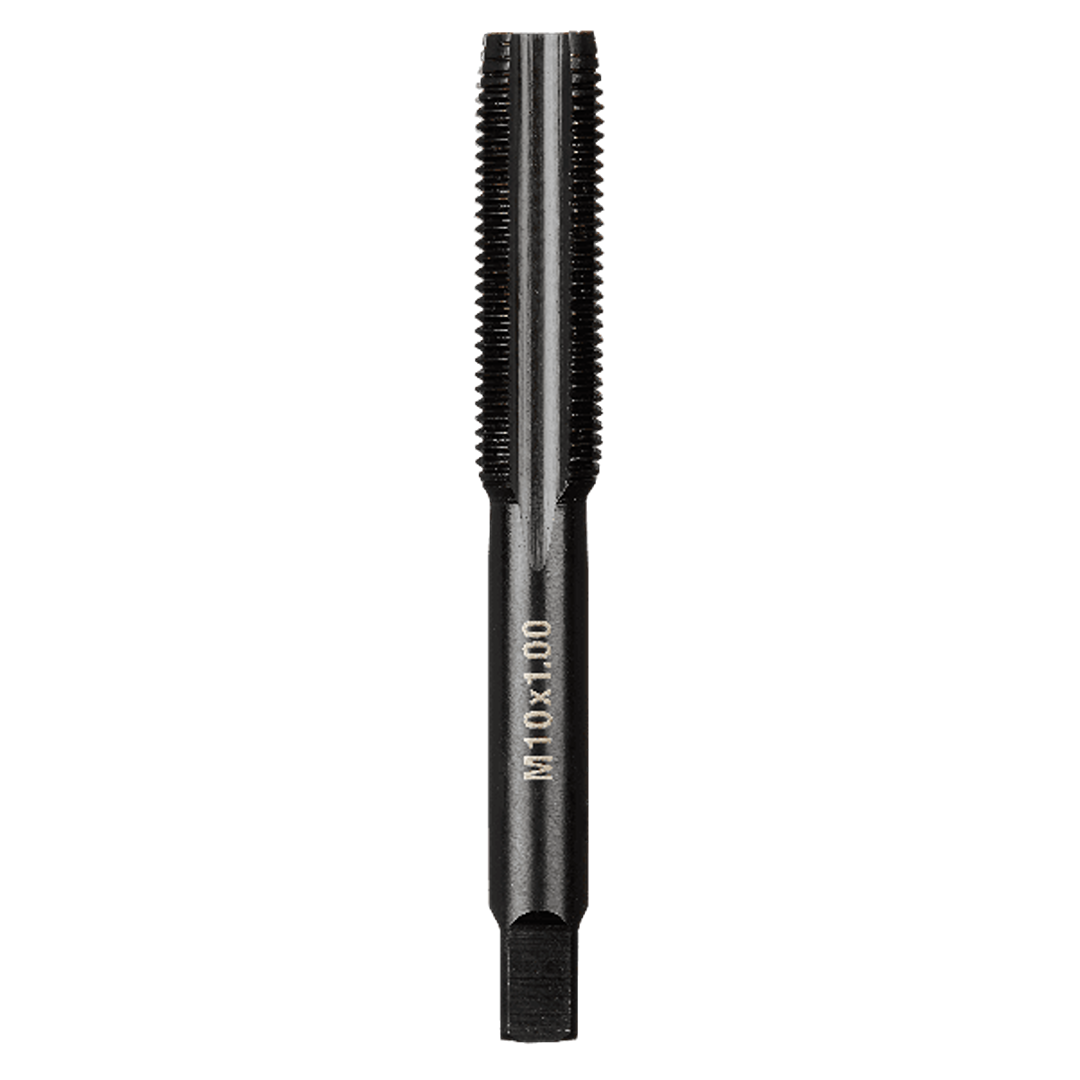 Metric straight flute plug tap tool for creating internal threads in power tool accessories and hardware collections