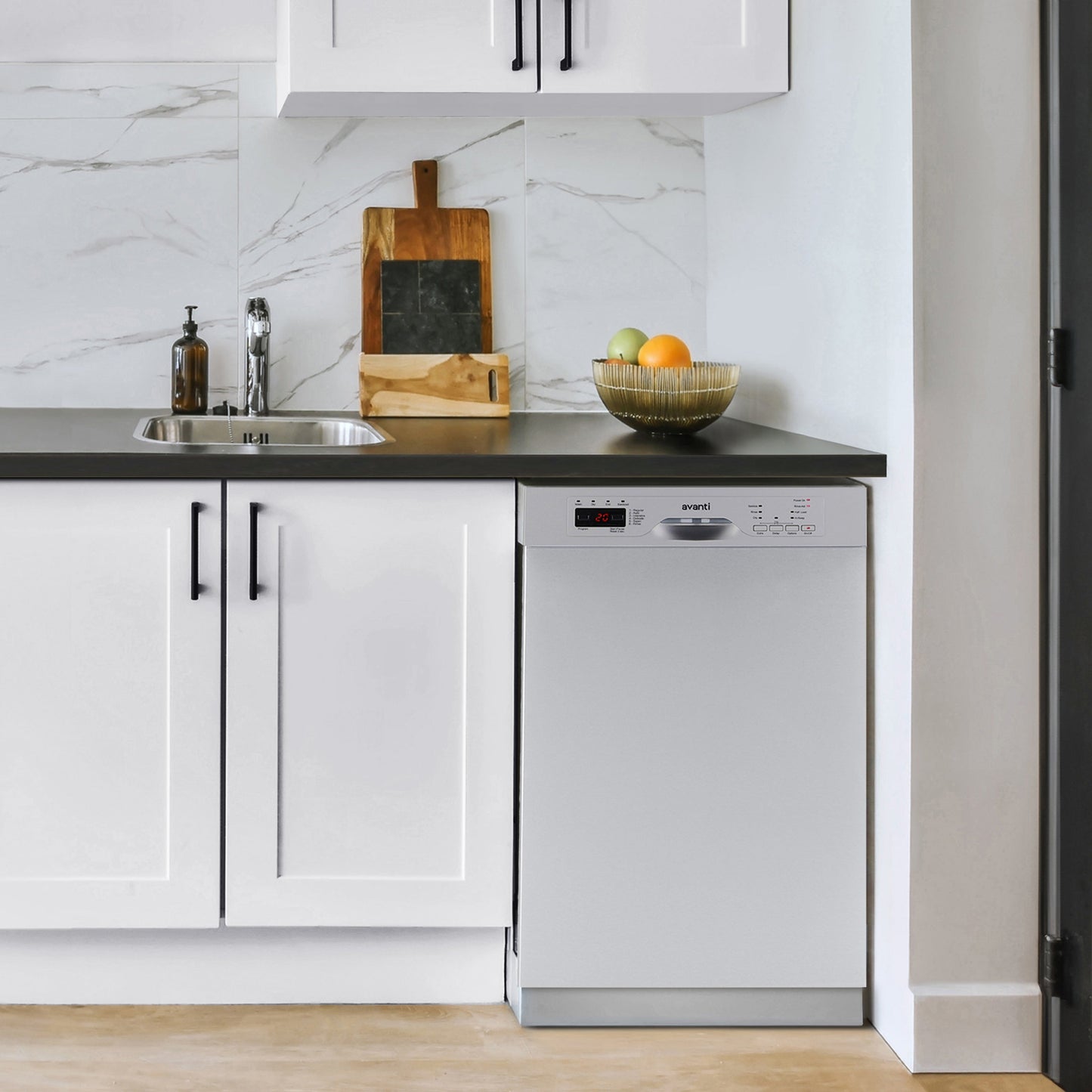 Avanti 18" Built In Dishwasher - Stainless Steel