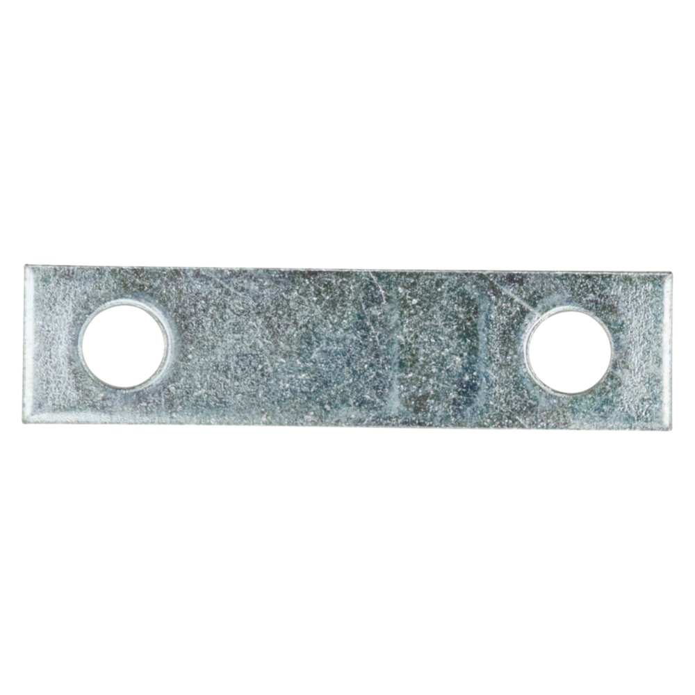 Zinc steel mending brace with two holes for panel reinforcement in building hardware and home improvement projects under $50