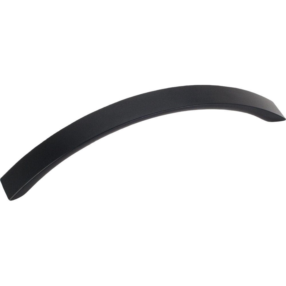 Matte black curved cabinet pull for furniture hardware and home improvement under $50 collection