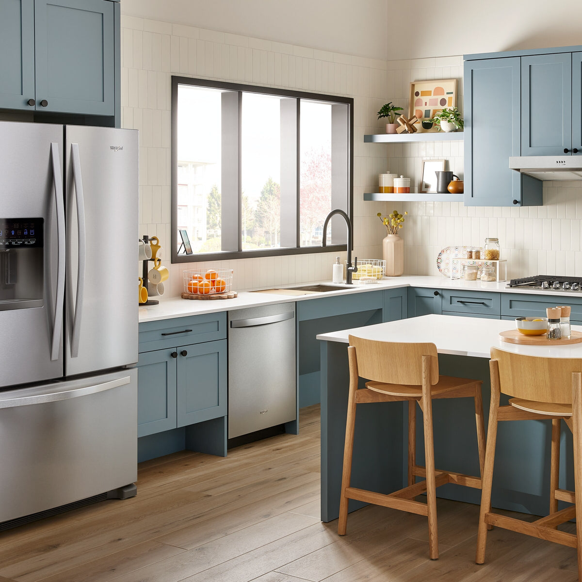 44 dBA ADA Compliant Dishwasher Flush with Cabinets with 3rd Rack