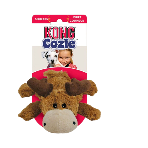 Soft plush moose dog toy with squeaker, part of dog toys and pet supplies under $25 collection