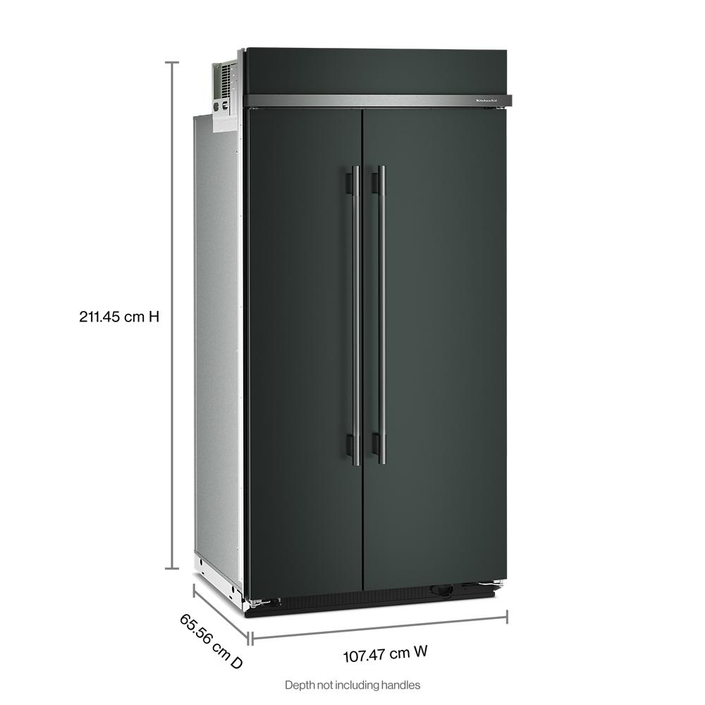 25.5 Cu. Ft. 42-Inch Built-In Side-by-Side Refrigerator with Signature Platinum Interior in Juniper