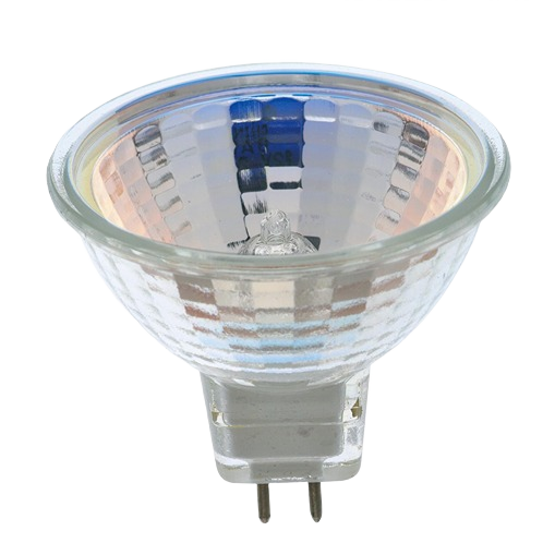 Clear glass halogen bulb with reflective interior and bi-pin base for lighting and electrical use under $50 collection