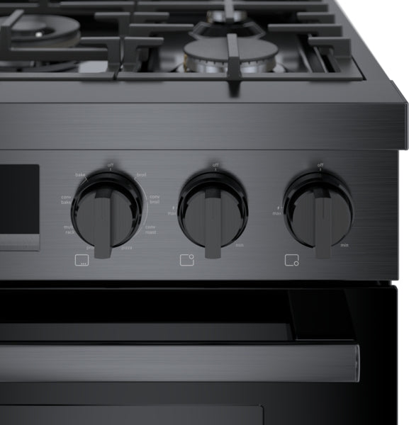 800 Series, Dual Fuel Freestanding Range, 30'', Black Stainless Steel